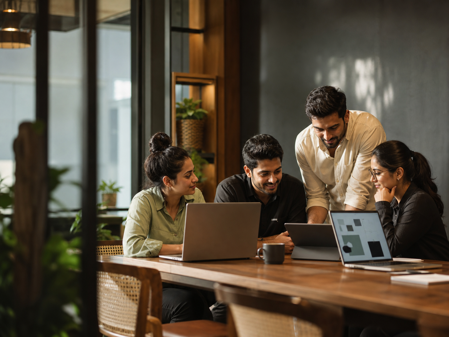 BlackBug Solutions team collaborating in a technology studio