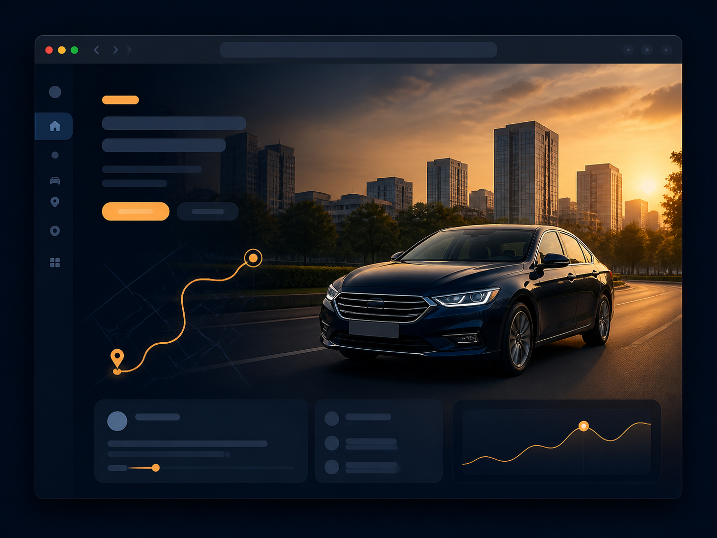 Vakratunda Taxi Rental website showcase